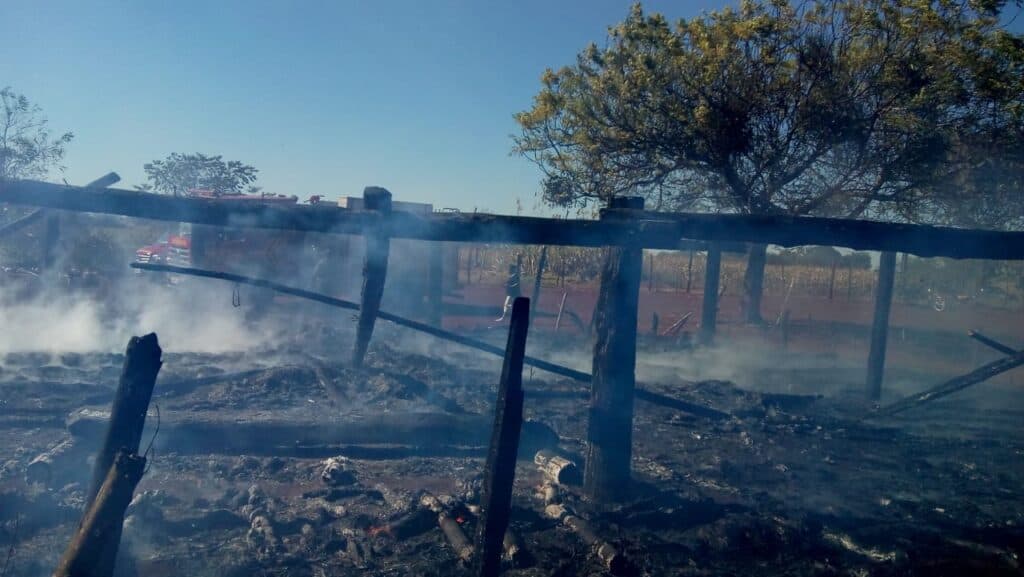 Abgebranntes Gebetshaus